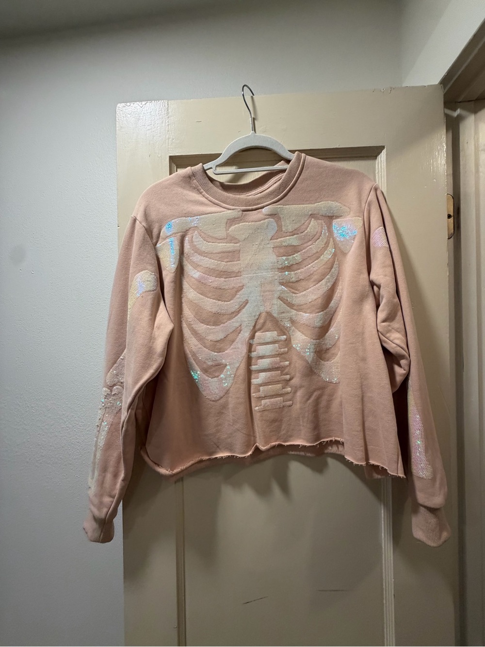Queen of Sparkles Halloween Skeleton Sweatshirt